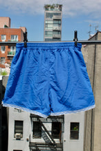 Load image into Gallery viewer, Scenes NY x SFC Blue Shorts with Lace Bottom Seams

