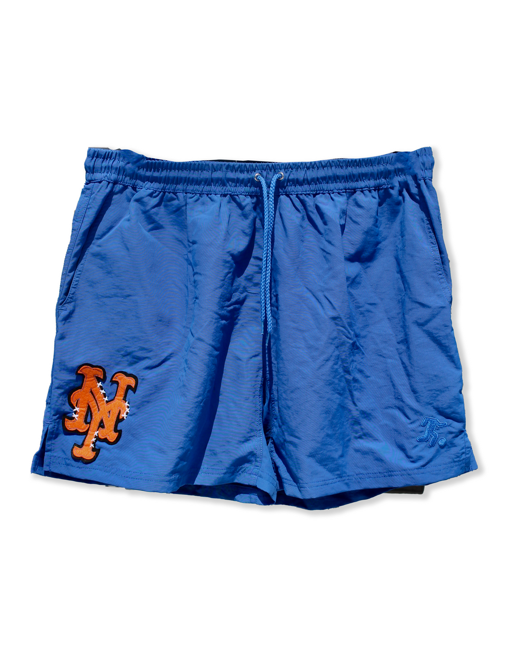Scenes NY x SFC Blue Shorts with NY Mets Logo